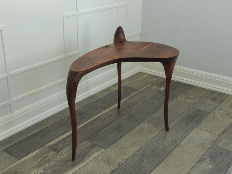 Creature Side Table — Sculptural Walnut Side Table image 4