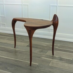 Creature Side Table — Sculptural Walnut Side Table image 3