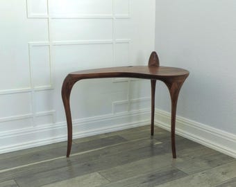 Creature Side Table — Sculptural Walnut Side Table