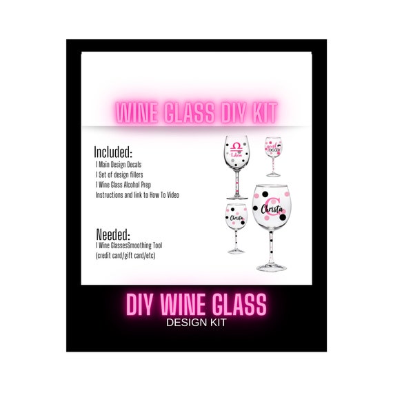 Craft KitDIY Craft Kit Wine Glass Kit Custom Wine Glass Etsy