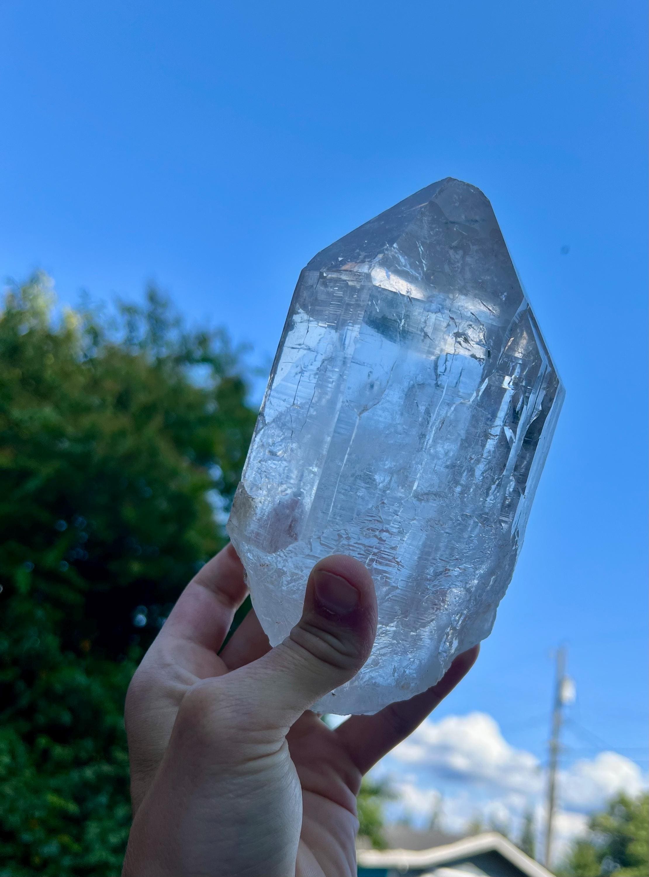 Large Himalayan Quartz Crystal - From Kullu Valley, Himachal
