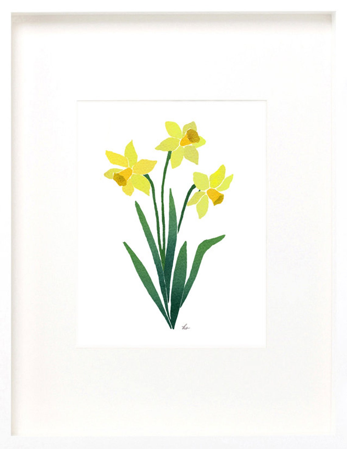 Dowloadable Art Daffodils Daffodil Download Drawing of Etsy
