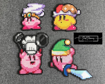 Conjunto Kirby n.º 4: Kirby Tornado, Bufón Cósmico, Kirby Chef, Kirby Espada