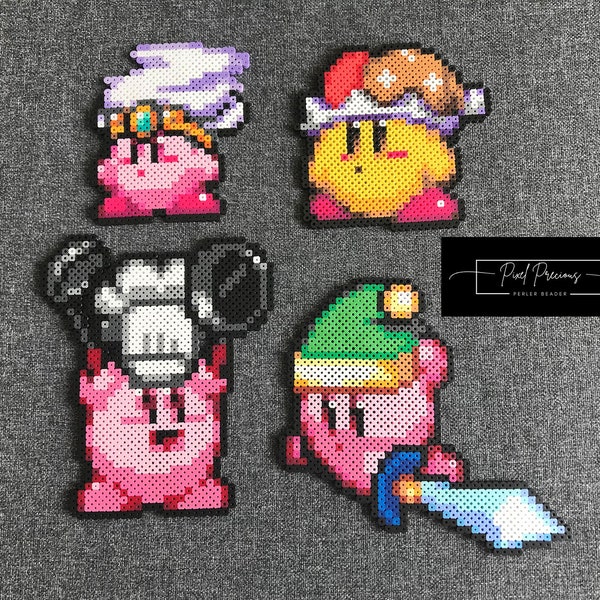 Kirby Set #4: Tornado Kirby, Cosmic Jester, Chef Kirby, Sword Kirby