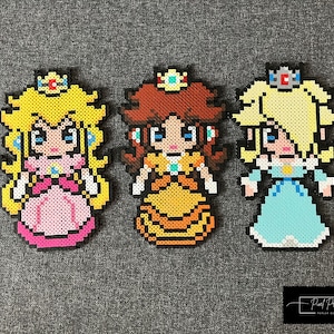 Princess Peach, Princess Daisy, Rosalina Perler Beads