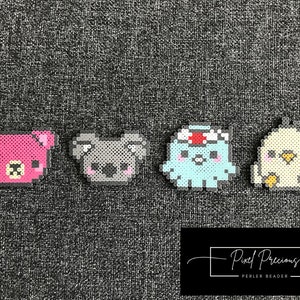 Cute Baby Animals: Bear, Koala, Octopus, Chick in MINI BEADS (Magnet, Keychain and more)