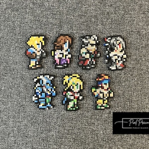Mini perles Final Fantasy X Perler : Tidus, Yuna, Lulu, Auron, Rikku, Kimahri, Wakka