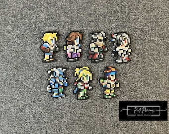 Final Fantasy X Perler Mini Cuentas: Tidus, Yuna, Lulu, Auron, Rikku, Kimahri, Wakka