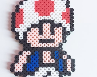 Super Mario Bros Toad Perler Bead