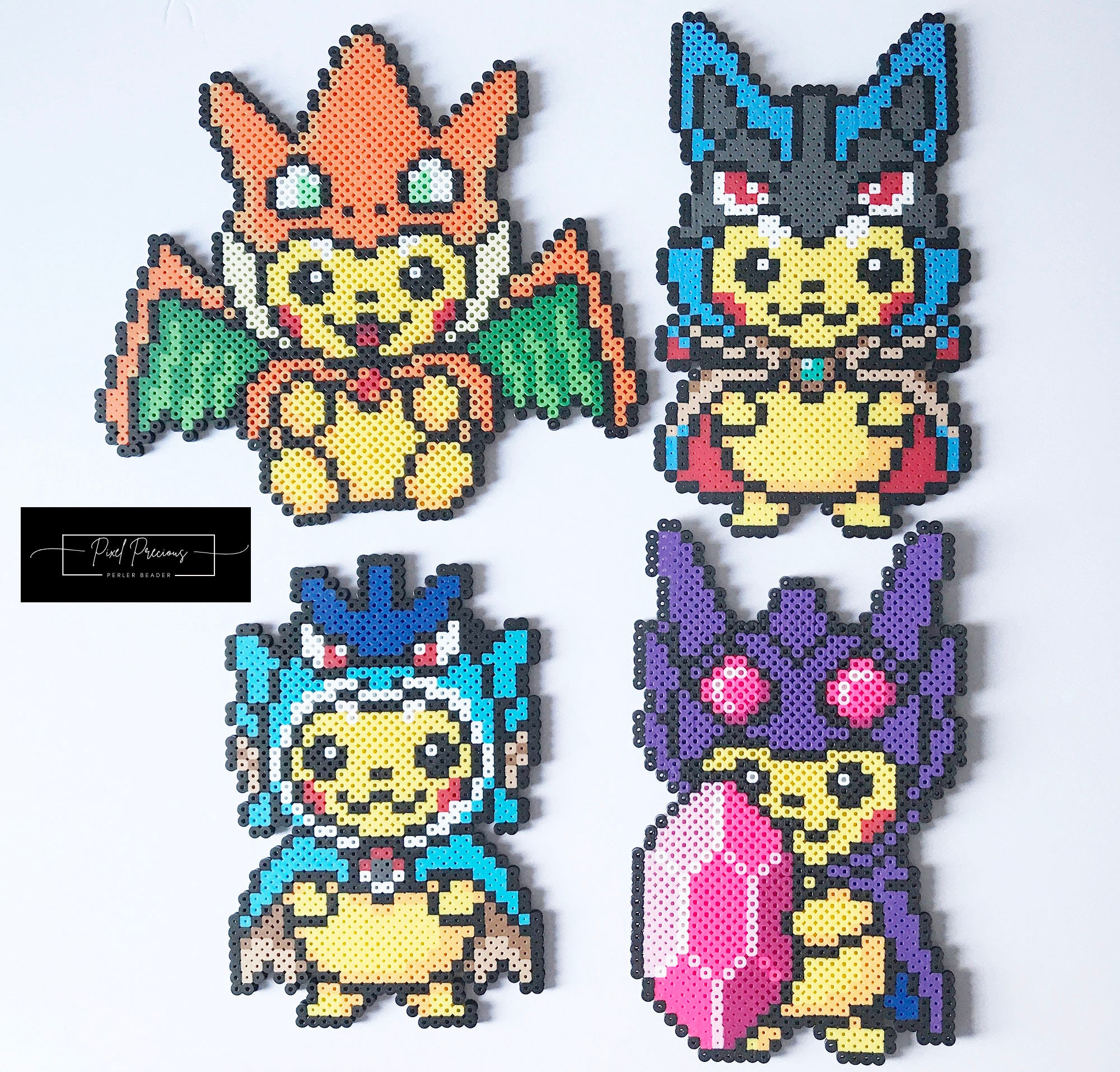 Riolu Lucario Mega Lucario Pokemon Perler Bead Fuse -  in 2023