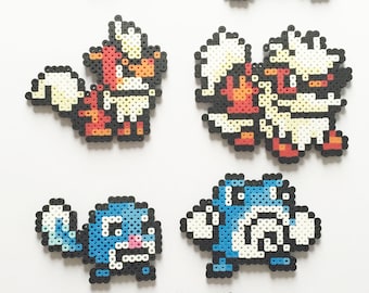 Pokémon Gen 1 #56-62: Mankey, Primeape, Growlithe, Arcanine, Poliwag, Poliwhirl, Poliwrath