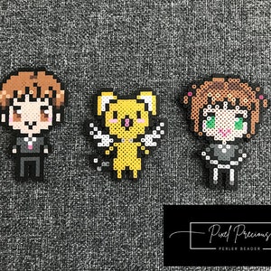 Chibi Cardcaptors Mini Beads: Sakura, Kero, Syaoran (Magnet, Keychain and more)