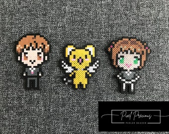 Mini Cuentas Chibi Cardcaptors: Sakura, Kero, Syaoran (Imán, Llavero y más)
