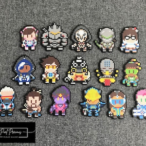 Overwatch MINI Beads; Reaper, Tracer, Mei, Pharah, Reinhardt, Roadhog, Genji, Hanzo, Lucio, Widowmaker, Ana, Zenyatta, D.va and more
