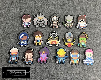 Overwatch MINI Beads; Reaper, Tracer, Mei, Pharah, Reinhardt, Roadhog, Genji, Hanzo, Lucio, Widowmaker, Ana, Zenyatta, D.va and more