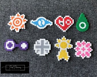 Crestas de Digimon; Coraje, Amistad, Amor, Sinceridad, Conocimiento, Fiabilidad, Esperanza, Luz