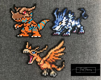 Digimon: Greymon, Garurumon, Birdramon