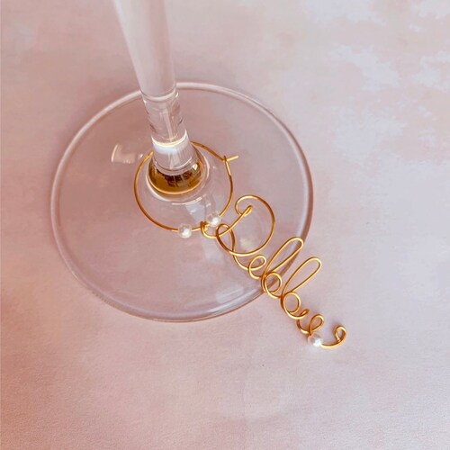 Wine Glass Charms Personalized Name Wine Charms Etsy