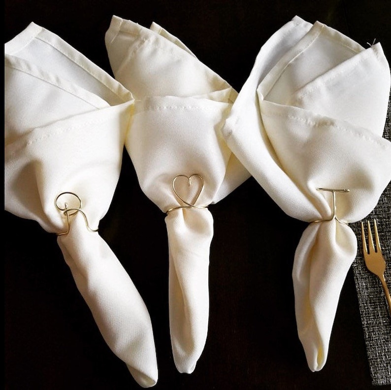 Napkin Rings Personalized Napkin Rings Initial Napkin Rings Etsy