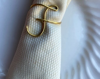 Napkin rings, Personalized napkin rings, initial napkin rings