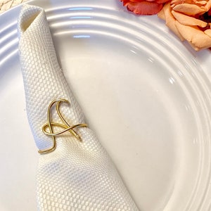 napkin rings, Personalized napkin rings, initial napkin rings, party decor, wedding table setting Bild 1