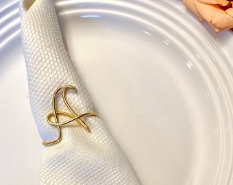 napkin rings, Personalized napkin rings, initial napkin rings, party decor, wedding table setting