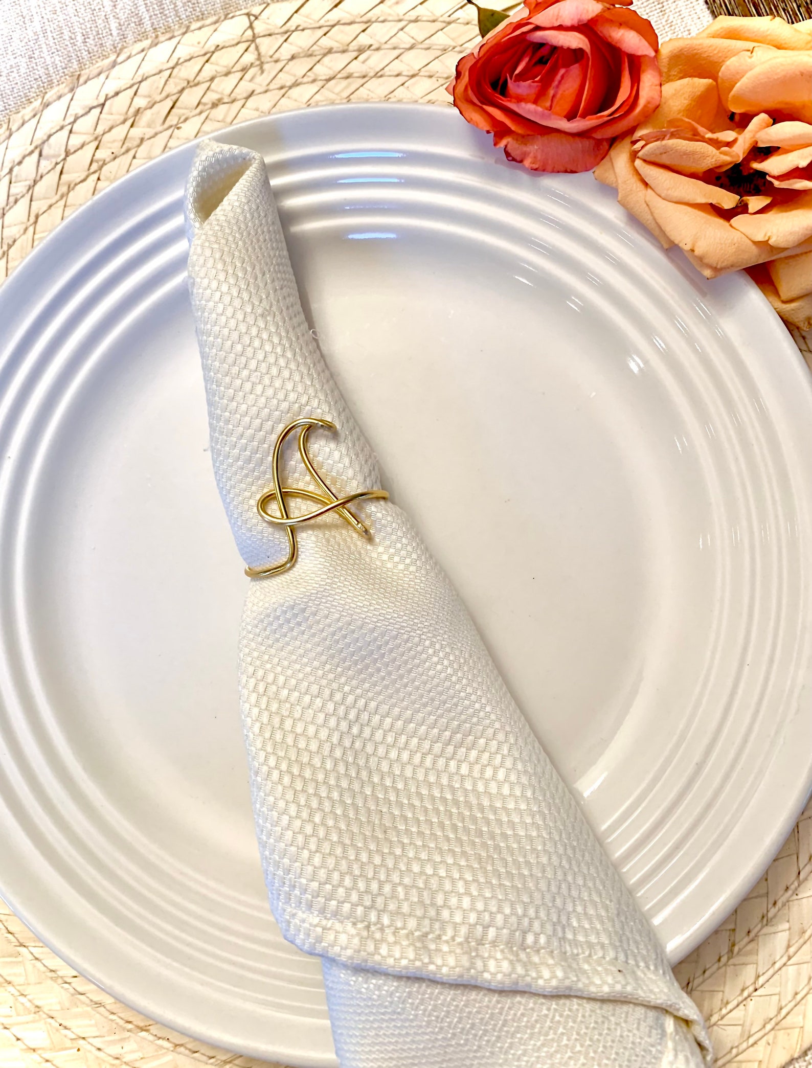 Napkin Rings Personalized Napkin Rings Initial Napkin Rings Etsy