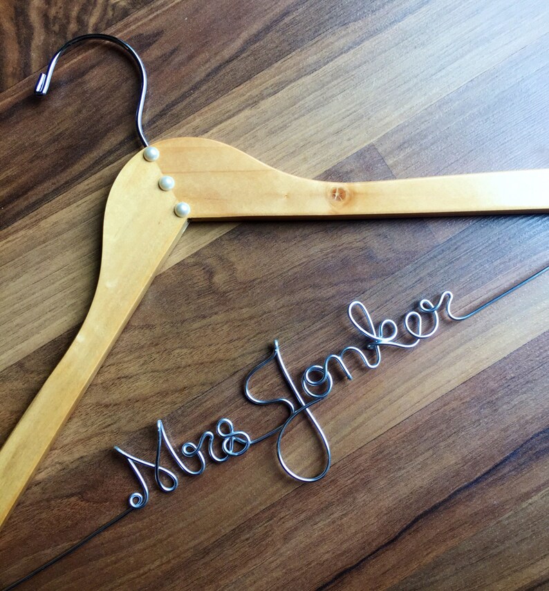 Wedding Hanger Name Hanger Wedding Dress Hanger Etsy