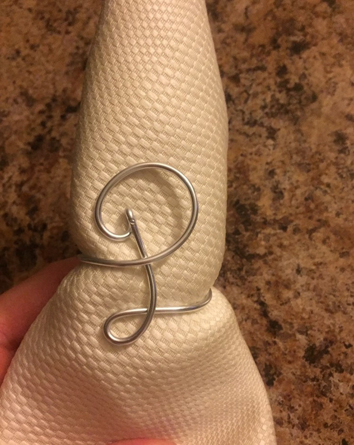 Holiday napkin rings Personalized napkin rings initial Etsy