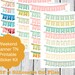 Printable Planner Weekend Banner TN Stickers, Erin Condren Life Planner, S19-WeekendBannerStickersTN