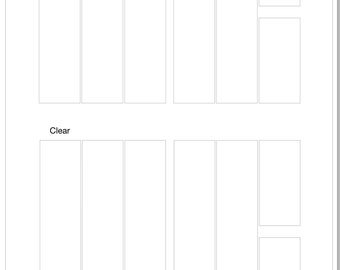 Digital Planner Vertical Week on 2 Page (Wo2P) - Transparent Digital Planner Layout Sticker (GoodNotes)