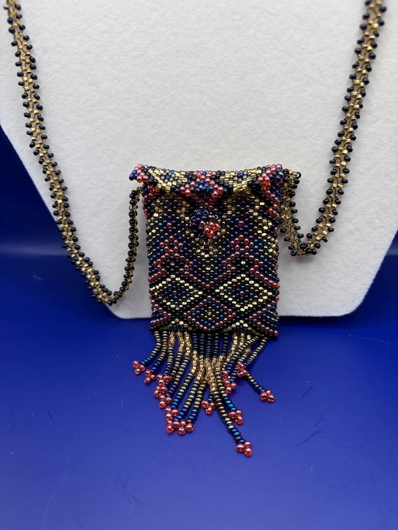 Vintage Beaded Beaded Amulet