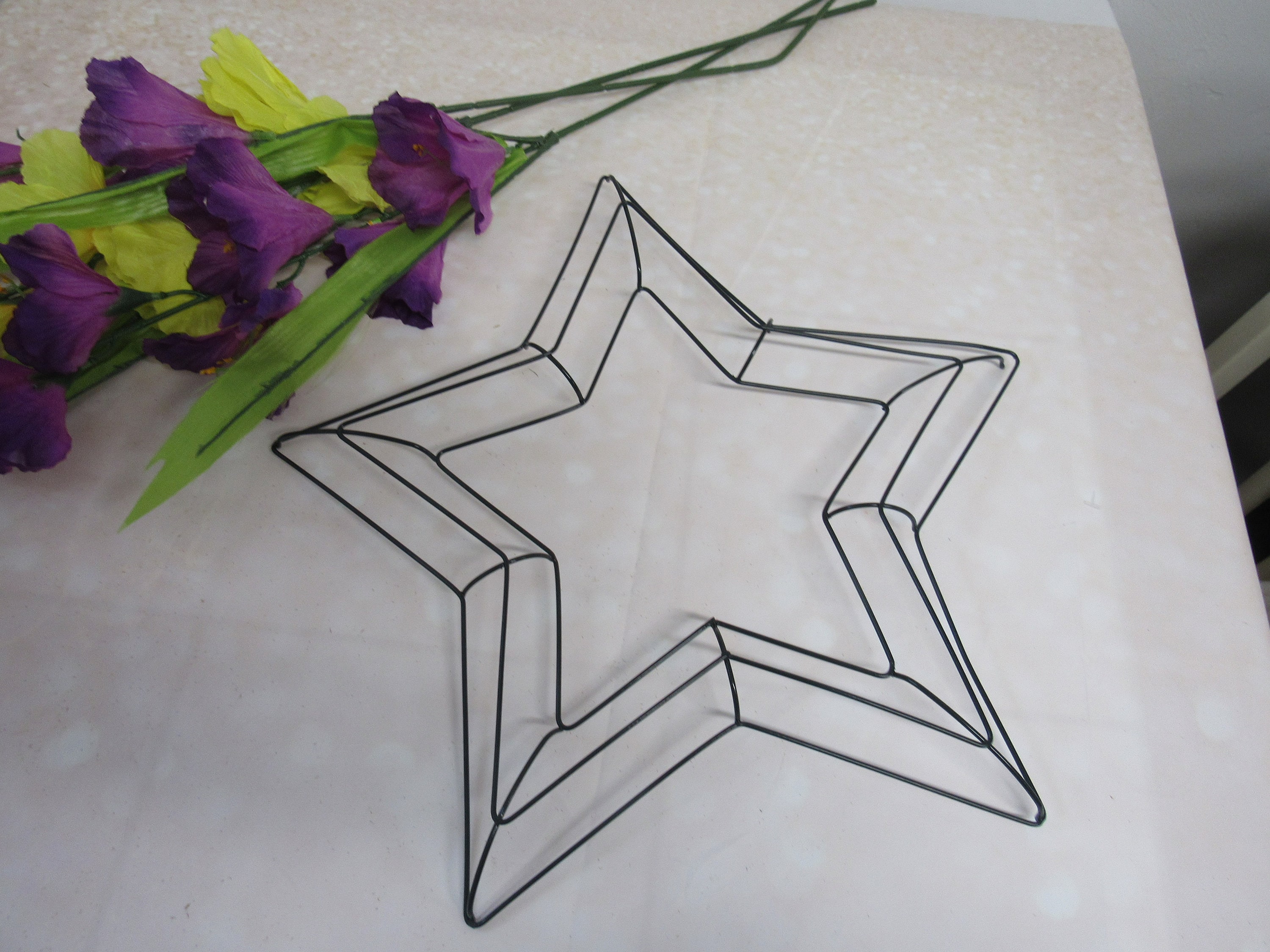 Christmas Star Wreath Frame 12 inches Great for Your | Etsy