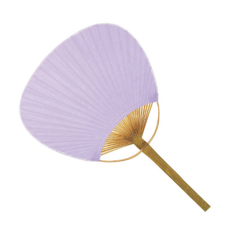 Lavender Bamboo Paddle Hand Fans Beach Wedding Fans Tropical Etsy
