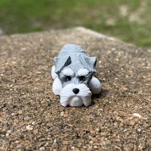 Schnauzer Flexi / 3D print / desk pets / desk buddy / fidget / articulated figure