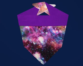 Bandana para perros Galaxy 4 / Bandana para mascotas con temática espacial