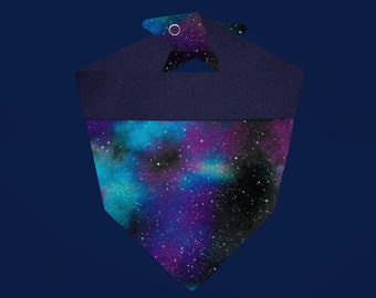 Bandana para perros Galaxy 5 / Bandana para mascotas con temática espacial