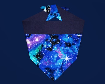 Bandana Galaxy 2 / Bandana para mascotas con temática espacial