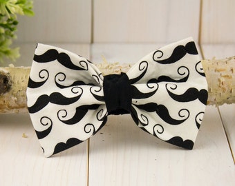 Mustache Dog Bow Tie // Pet Bow Tie