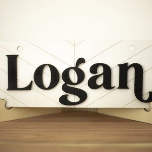 Personalized Pet Crate Sign | Gift for Pets | Personalized Pet Gift |Chevron Crate Tag|Farmhouse Crate Tag