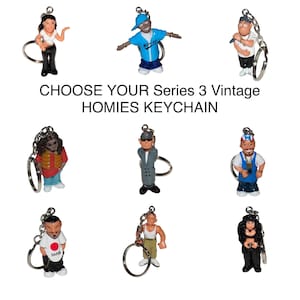CHOOSE YOUR Homies Series 3 Figurine Keychain — Y2K Deadstock NEW Vending Machine Urban 2004 Latina Nostalgic Rare Vintage Mini Figure Toy