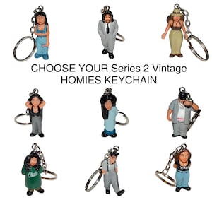 CHOOSE YOUR Homies Series 2 Figurine Keychain — Y2K Deadstock NEW Vending Machine Urban 2004 Latina Nostalgic Rare Vintage Mini Figure Toy