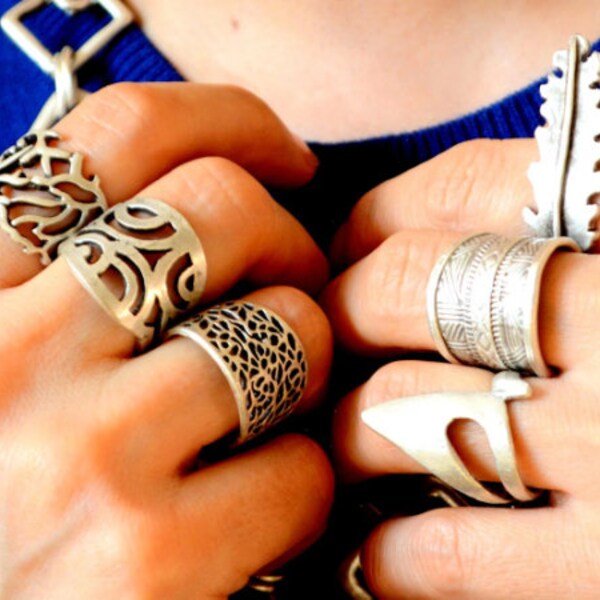 Middle Finger Ring Etsy