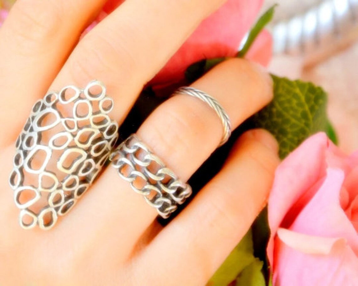 Petite Braid Ring Middle Finger Ring Braid Textured Ring Etsy