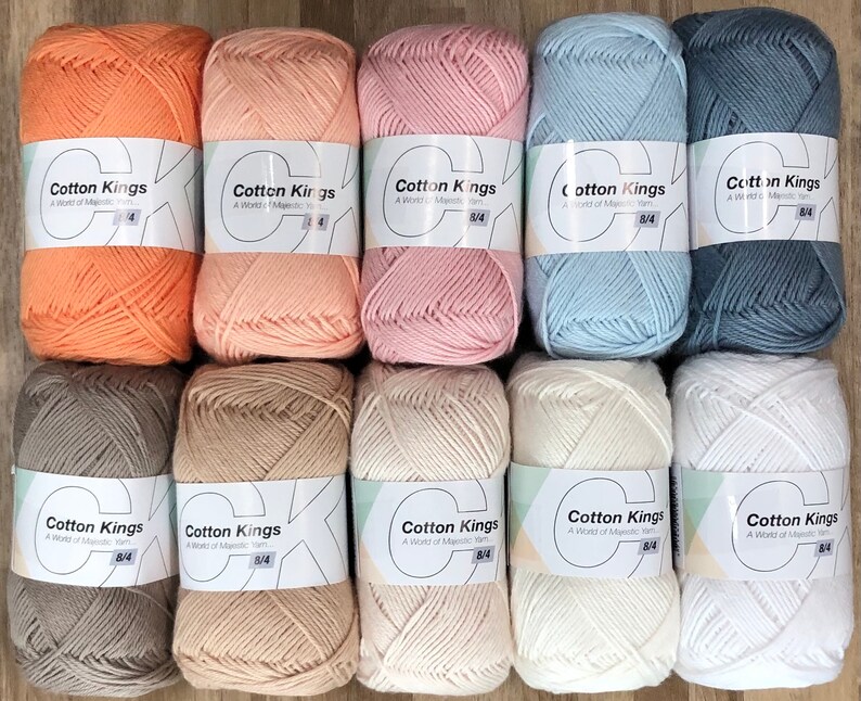 Cotton Kings 8/4 Solids 10 Colors 3.75ea 100 Natural Cotton Etsy