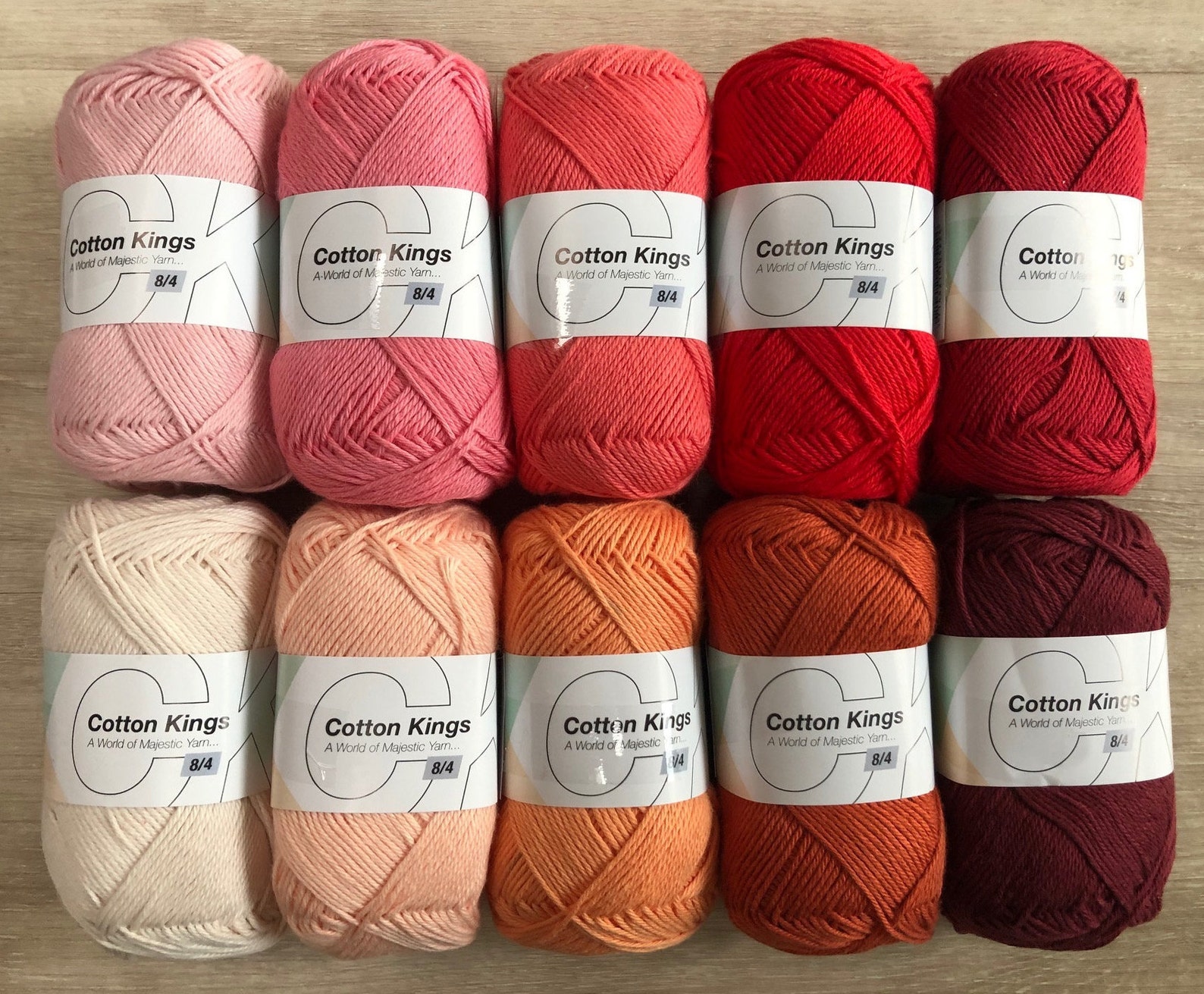 Cotton Kings 8/4 Solids 10 Colors 3.75ea 100 Natural Cotton Etsy