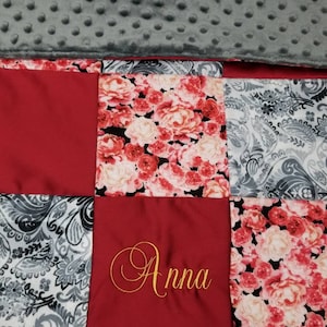 baby blanket made from bridesmaid dress Christening Blanket Made From Wedding Dress main image 0