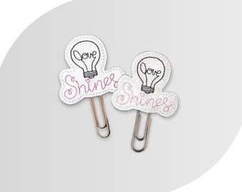 Liebe leuchtet Planer Clip | Valentinstag Accessoire