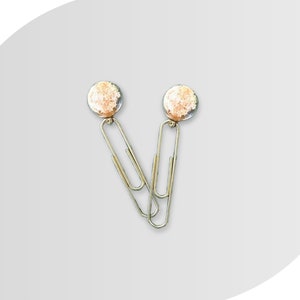 Star Filled Ball Paper Clip | Gold Paper Clip | Paper Clip with Charm | Star Paper Clip | Star Planner Clip | Charm Planner Clip