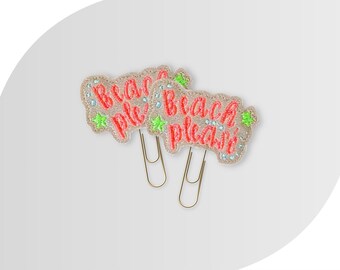 Agrafe pour agenda Beach Please, Agrafe pour les vacances d'été